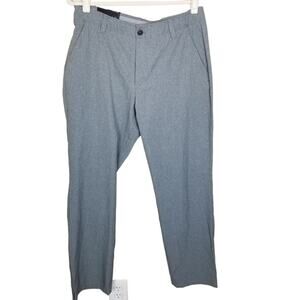 Under Armour Mens Gray Chino Golf Pants Sz 34x32 Active Casual Athletic Wicking